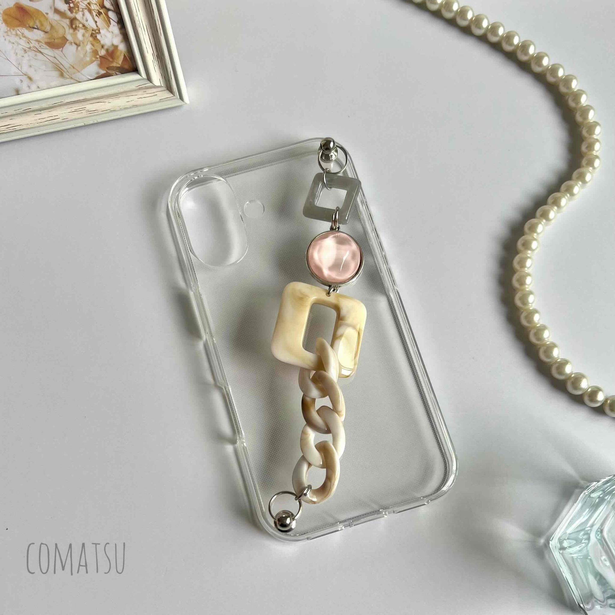 PaleColor ハンドホルダースマホケース 落下防止ベルトストラップ付きスマホカバー